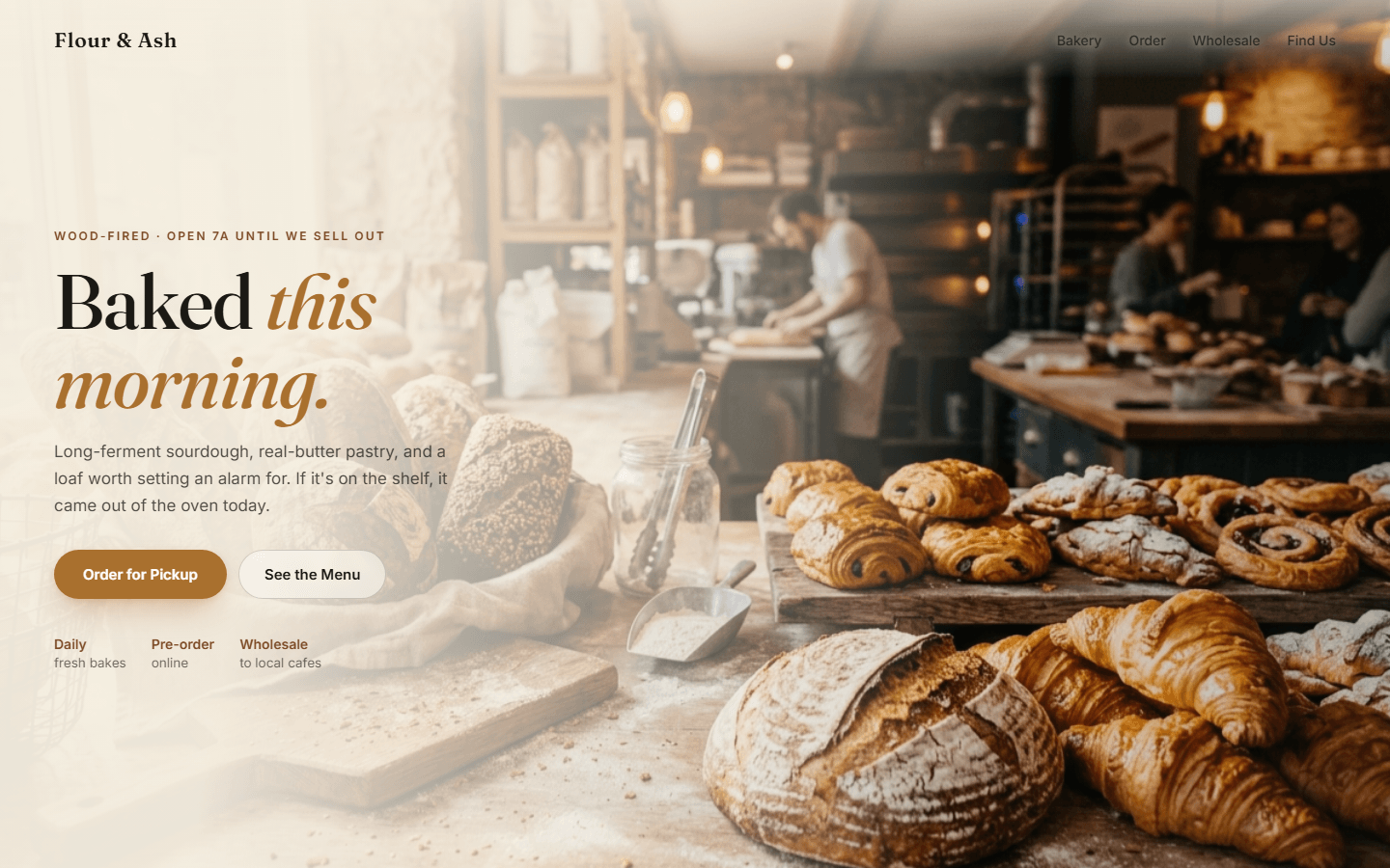Flour & Ash, real preview screenshot