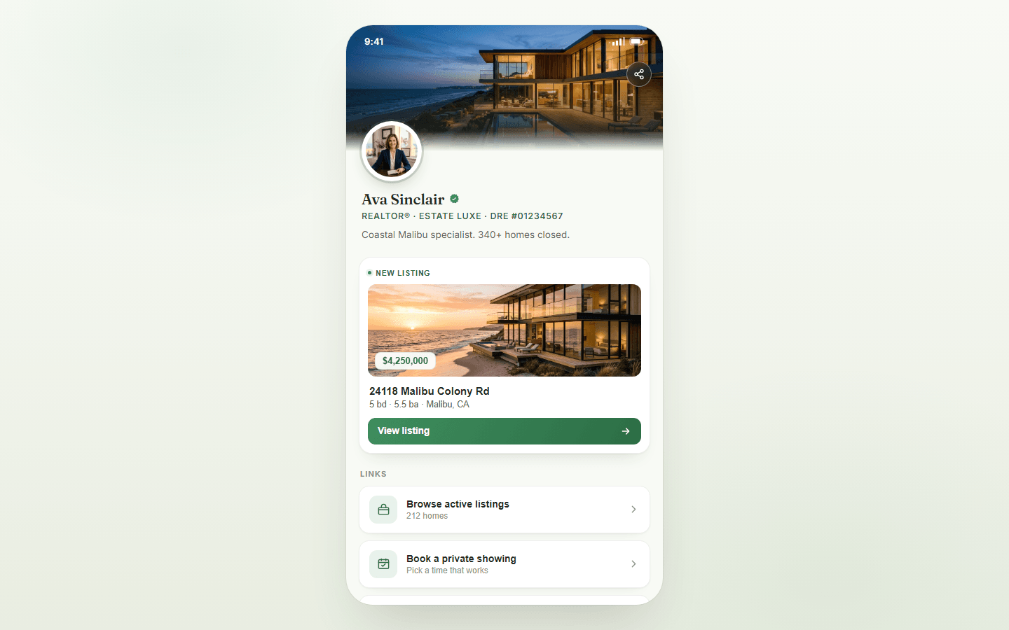 ListLink, real preview screenshot