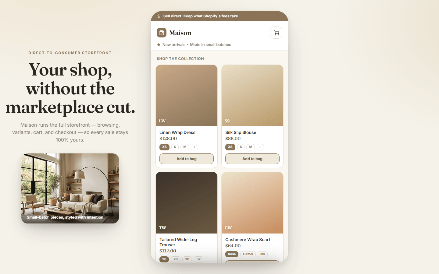Maison, real preview screenshot