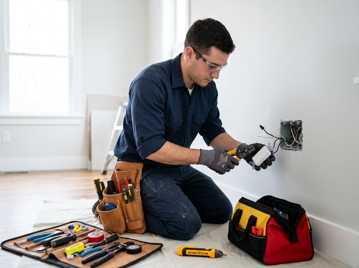 Kitchen outlet rewire